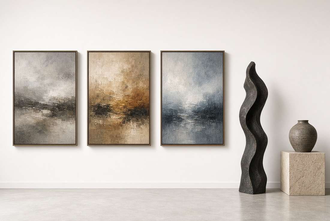 Sculpture with paintings