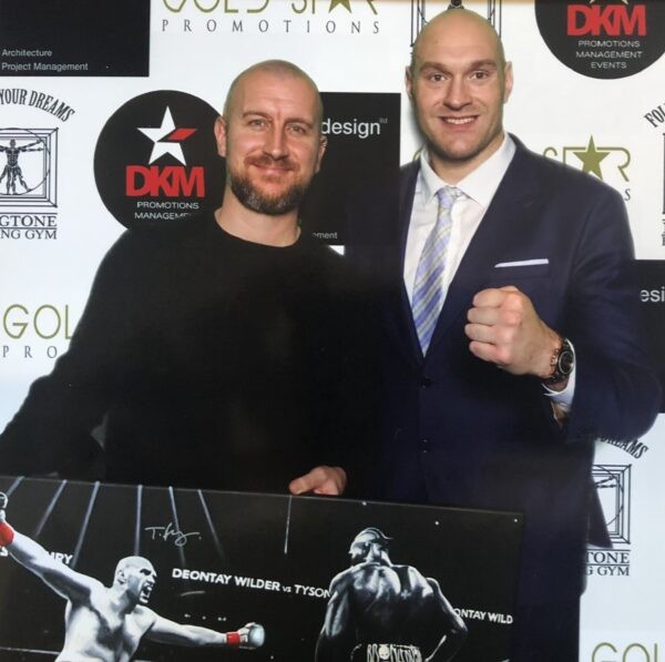 Ross Baines with Tyson Fury