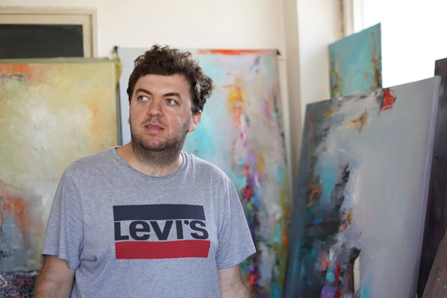 Stanislav Lazarov in the studio